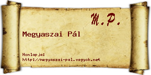 Megyaszai Pál névjegykártya